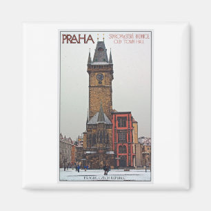 Prague - gammalt stadshus magnet