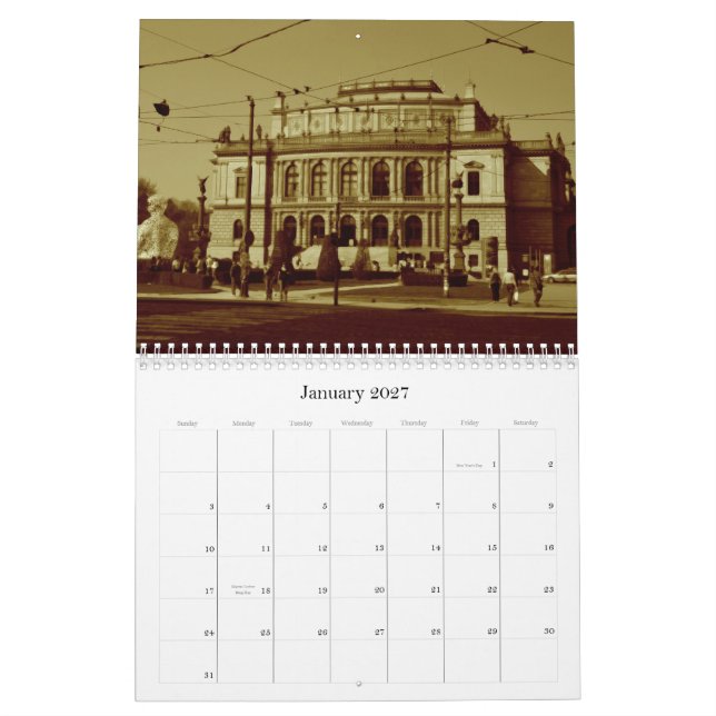 Prague Kalender (Jan 2027)