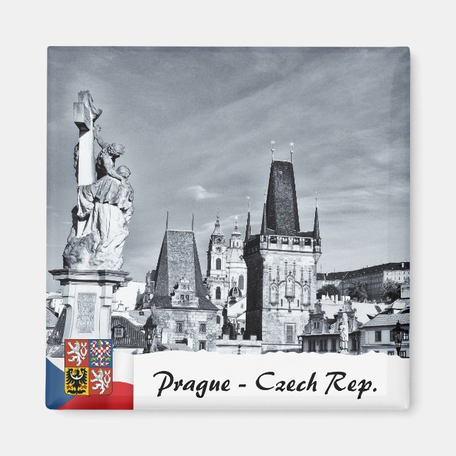 Prague Magnet, Charles Bridge, Towers Magnet (Framsidan)