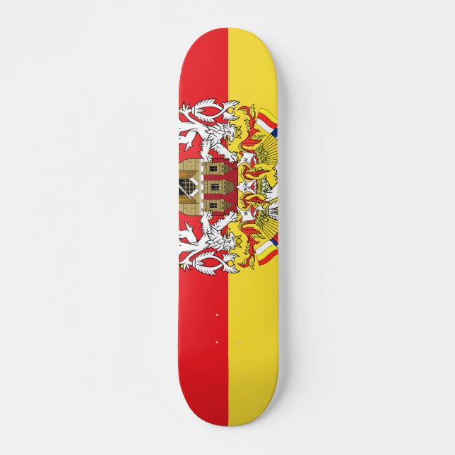 Prague med, tjeck skateboard bräda 21,5 cm (Framsida)