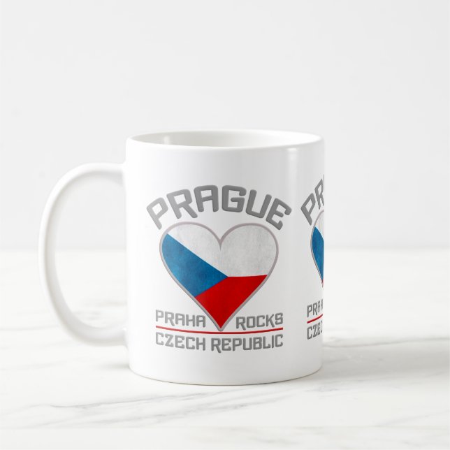 PRAGUE mugg - välj stil & färg (Vänster)