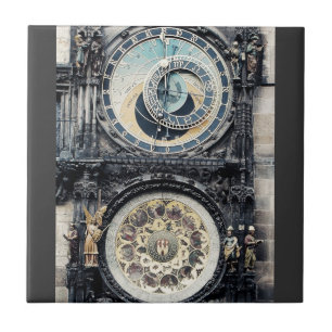 Prague Orloj Kakelplatta