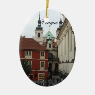 Prague prydnad julgransprydnad keramik