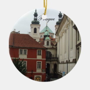 Prague reser prydnaden julgransprydnad keramik