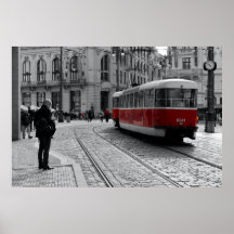 Prague Röda Trampop: Selektiv Färg