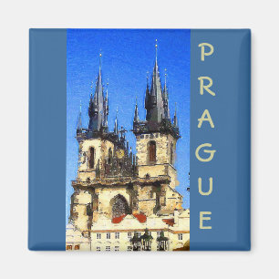 Prague slott magnet