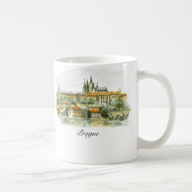 Prague slottmugg kaffemugg (Höger)