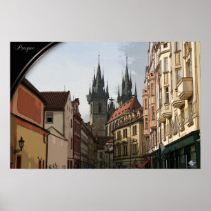 PRAGUE, Tjeckien - gator Poster