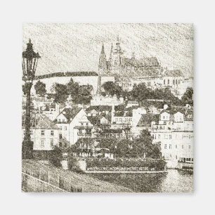 Prague tjeckisk republik magnet
