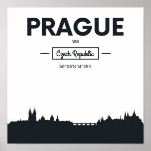 Prague tjeckisk republik poster