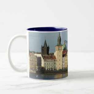 Prague tjeckiskt republikkaffe/Teamugg Två-Tonad Mugg