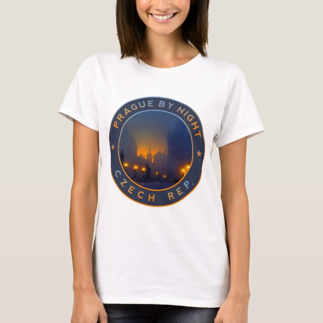 Praha by Night Tee Shirt (Framsida)