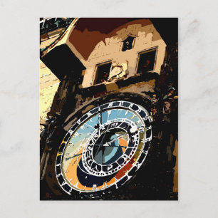 Praha Clock torn Vykort