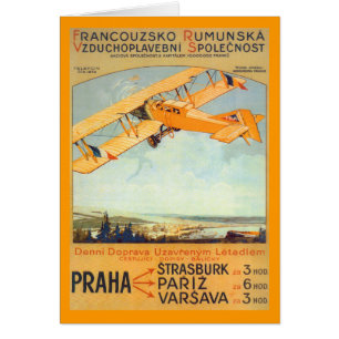 Praha ~ Franco Roumanie Hälsningskort