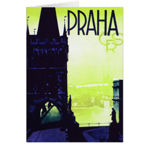 Praha Hälsningskort