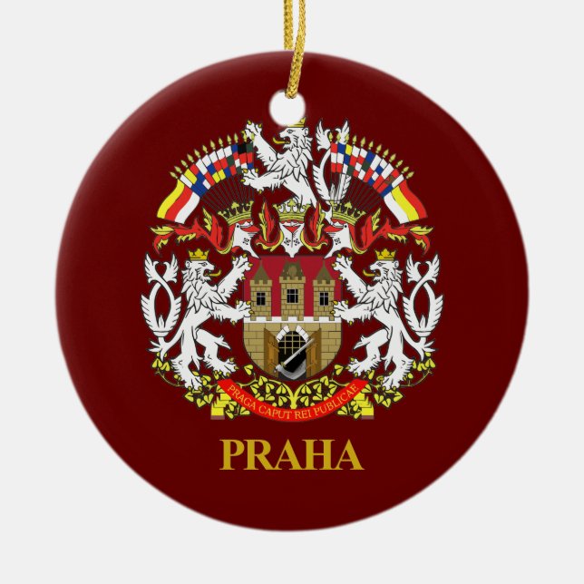 Praha (Prag) Julgransprydnad Keramik (Framsidan)