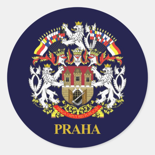 Praha (Prag) Runt Klistermärke (Framsida)