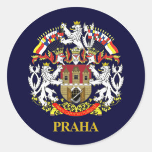 Praha (Prague) Runt Klistermärke
