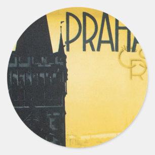 Praha Runt Klistermärke