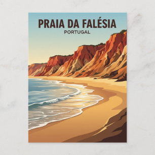 Praia da Falésia Portugal Vykort