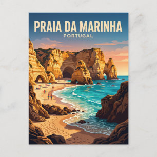 Praia da Marinha Portugal Vykort