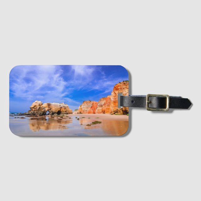 Praia da rocha Portugal Bagagebricka (Framsida horisontal)