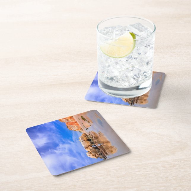 Praia da rocha Portugal Underlägg Papper Kvadrat (Insitu)