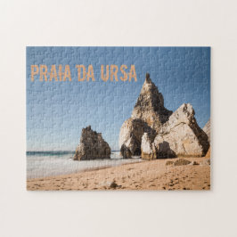 Praia da Ursa-stranden i Portugals gåva Pussel