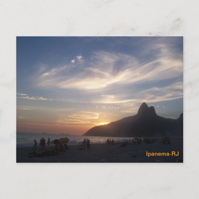 Praia de Ipanema Vykort (Framsida)