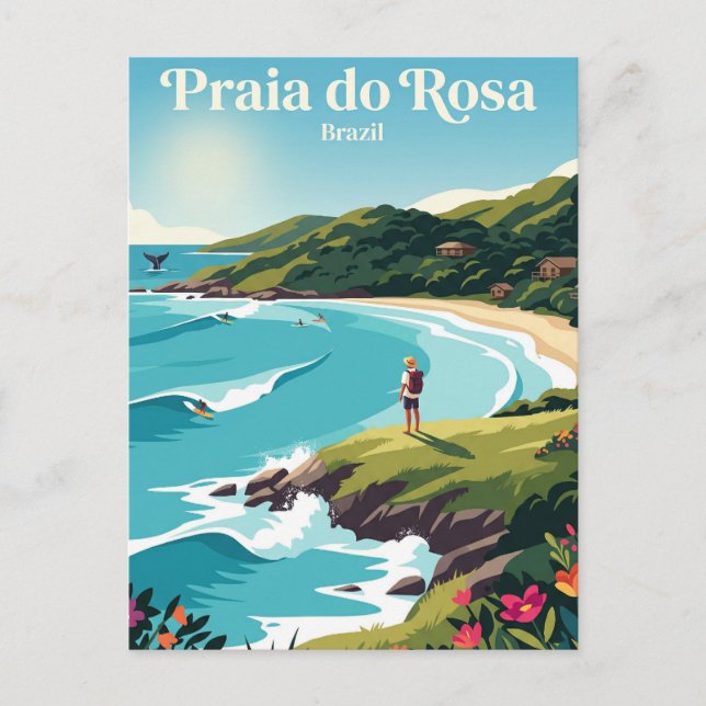 Praia do Rosa Brasilien Vykort (Framsida)