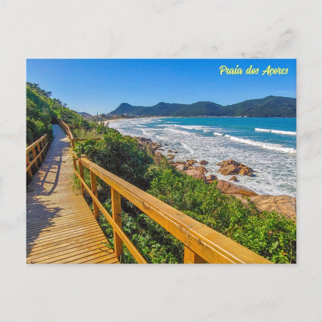 Praia dos Açores, Florianópolis, Brasil Vykort (Framsida)