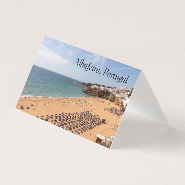 Praia dos Alemães, Albufeira, Algarve, Portugal Kort (Framsida)