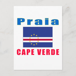 Praia Kap Verdes kapitalformgivning Vykort