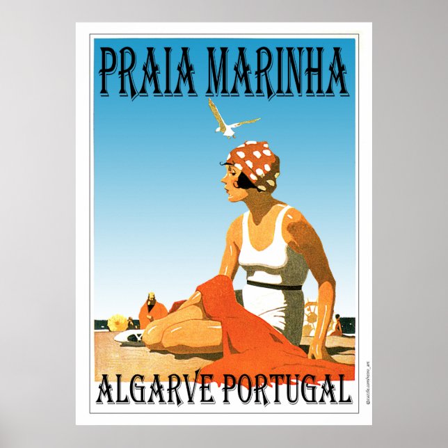 Praia Marinha Beach, Algarve Portugal Poster (Framsidan)