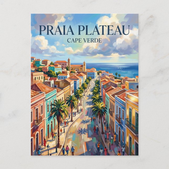 Praia Plateau Kap Verde Vykort (Framsida)