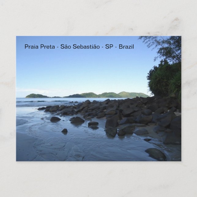 Praia Preta - Brasilien Vykort (Framsida)