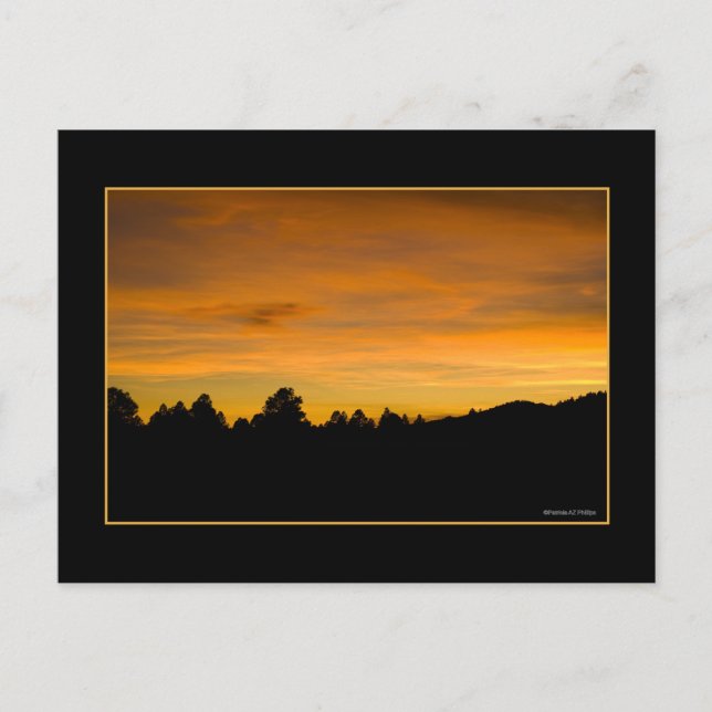 Prairie Backe vid Sunset Vykort (Framsida)