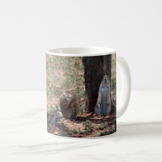 Prairie Dog Family Kaffemugg (Framsida höger)