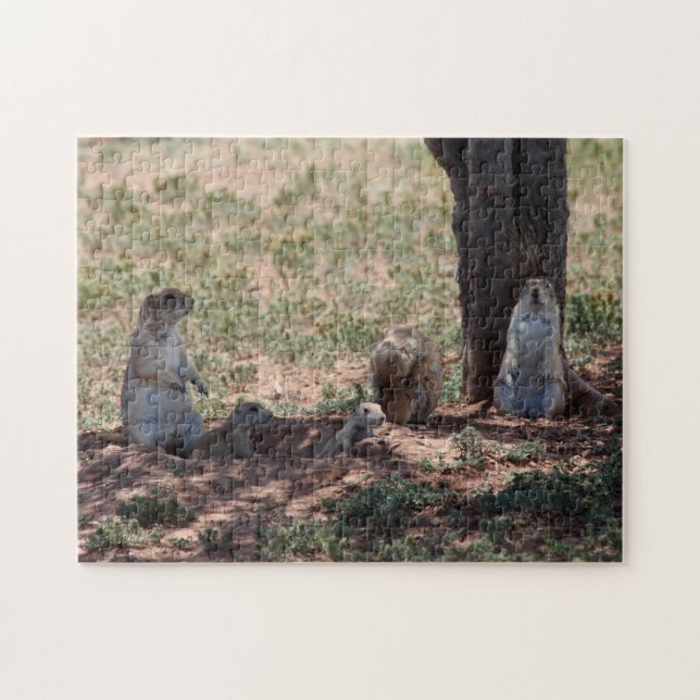 Prairie Dog Family Pussel (Horisontell)