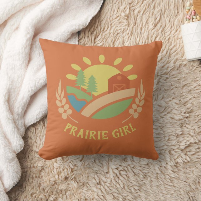 Prairie Girl Dekorativ kudde (Filt)