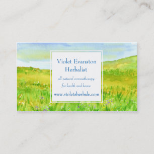 Prairie Grass Wildblomme Meadow Herbal Visitkort