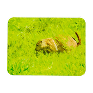 Prairie Hund Abstrakt Impressionism Magnet