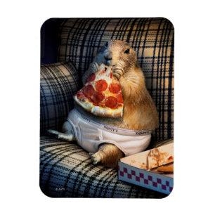 Prairie Hund EEG Pizza Magnet