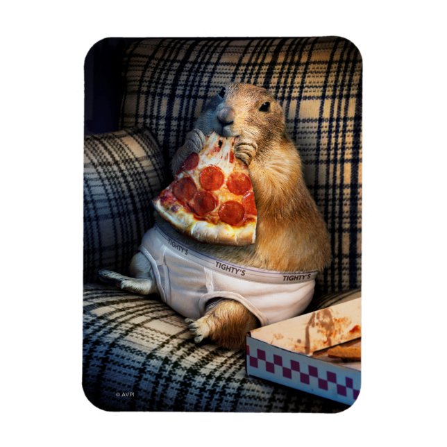 Prairie Hund EEG Pizza Magnet (Vertikal)