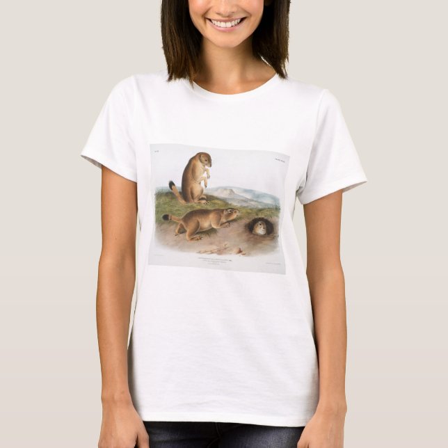 Prairie Hund eller Prairie marmot squirrel Camping T Shirt (Framsida)