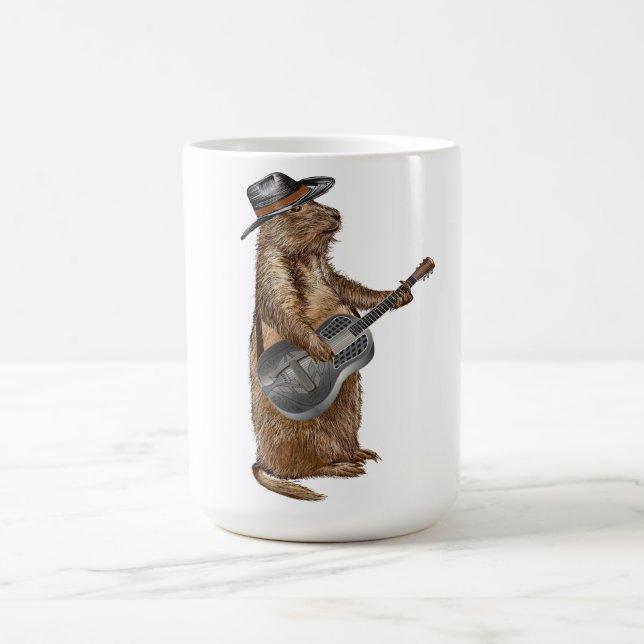 Prairie Hund Guitar Kaffemugg (Center)