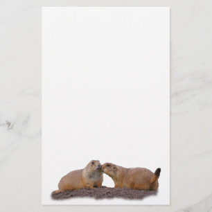 prairie hund kiss brevpapper