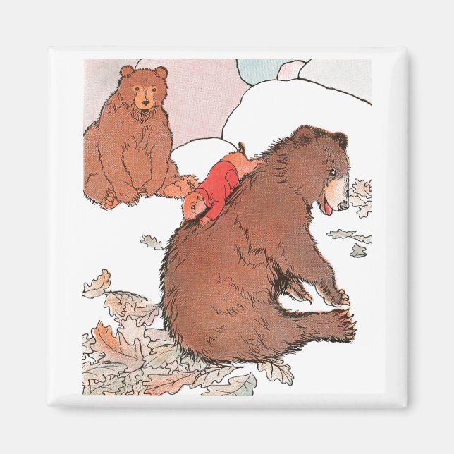 Prairie Hund Spela med Bear Magnet (Framsidan)
