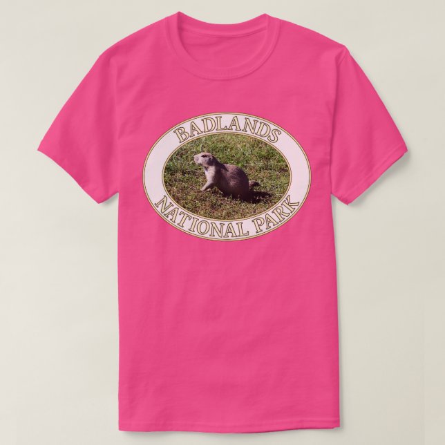 Prairie Hund vid Badlands nationalpark i South Dak T Shirt (Design framsida)