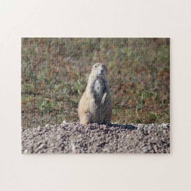 Prairie Hund vid Badlands nationalpark, Insida SD Pussel (Horisontell)